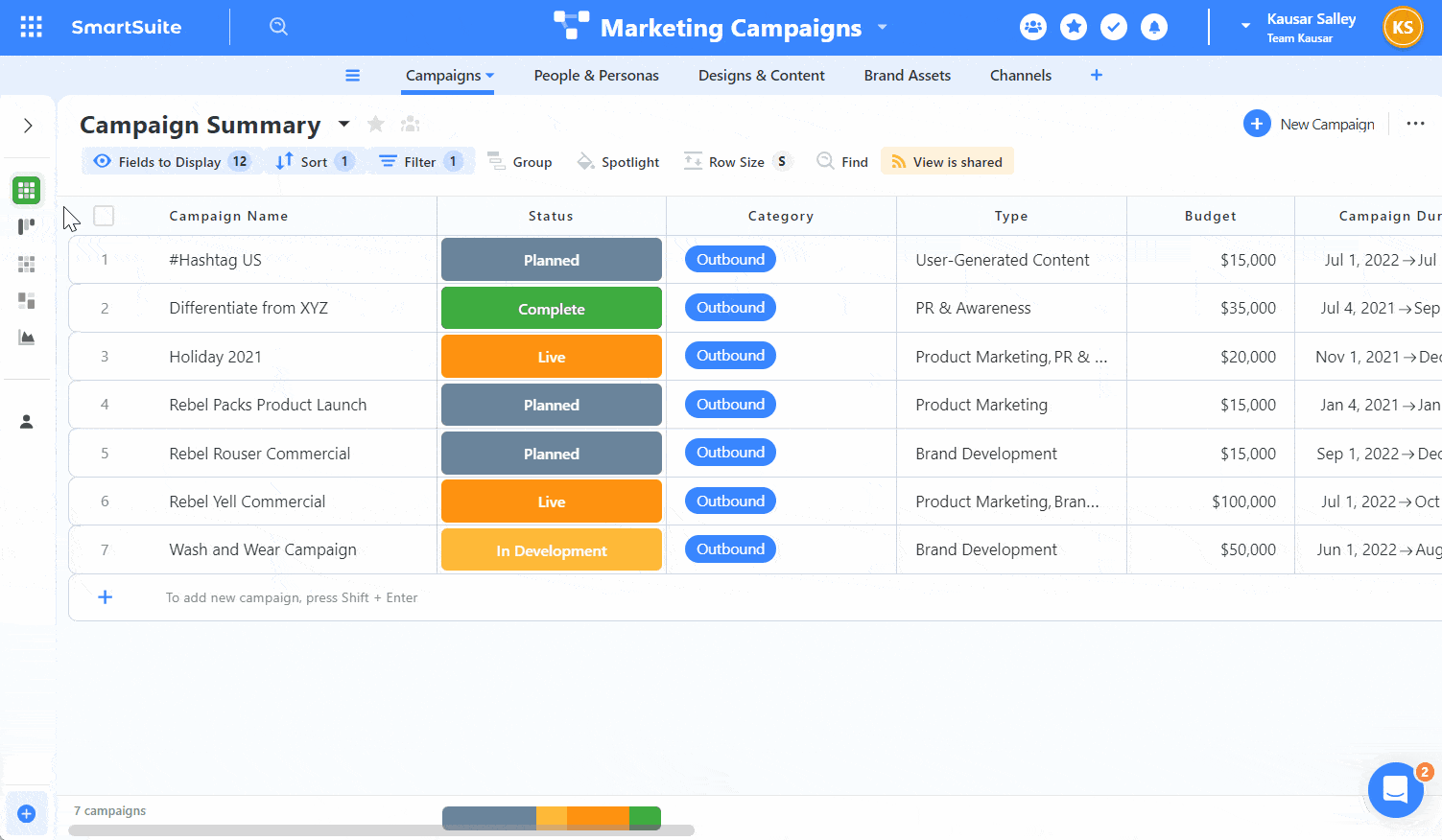 Bulk editing records in SmartSuite