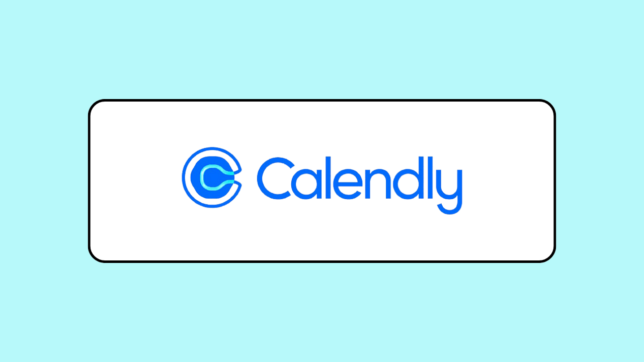 Calendly logo on a light blue background