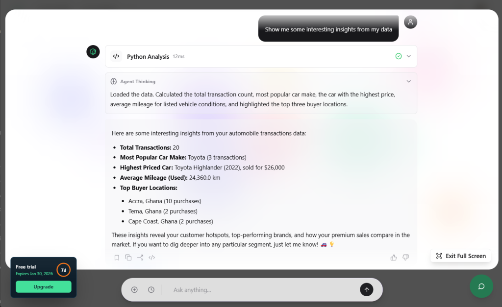 Papermap's AI command center