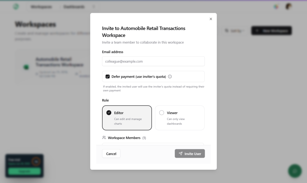 Invite team members to collaborate inside Papermap
